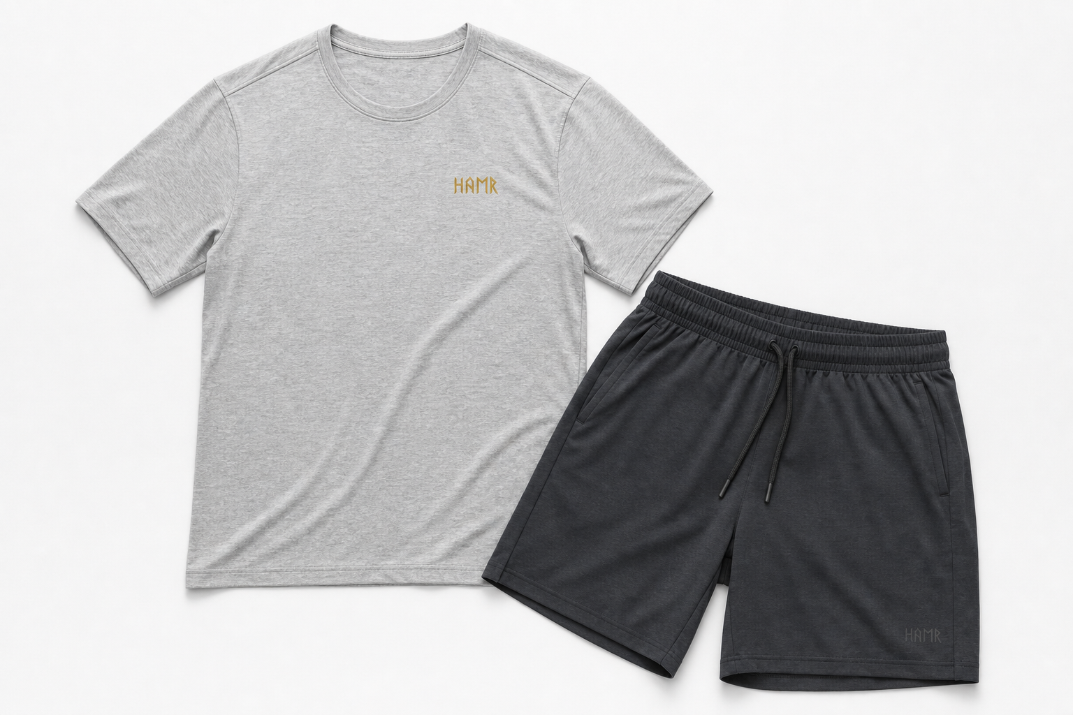 Hamr Athletics performance tee and shorts