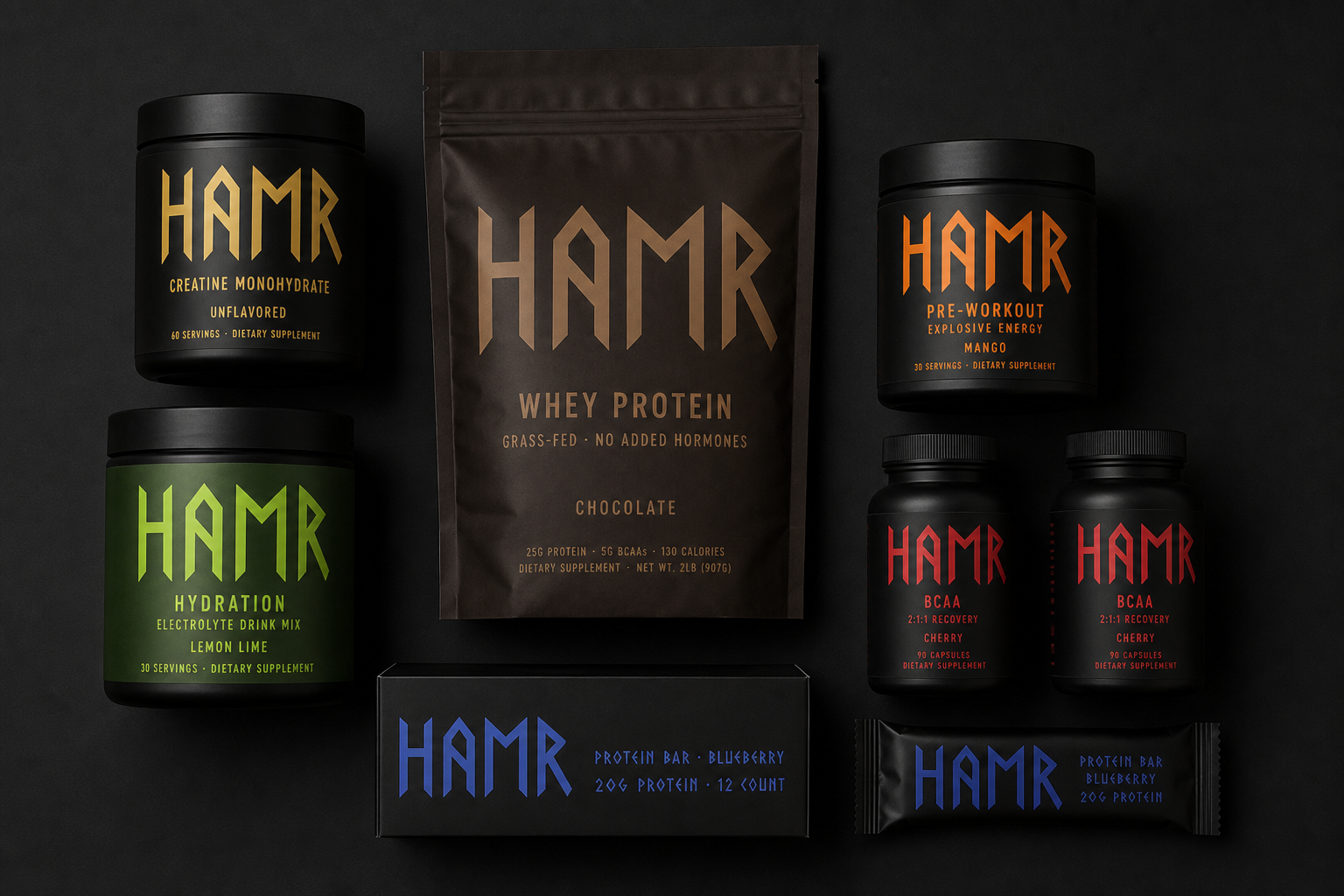 Hamr Athletics full supplement lineup